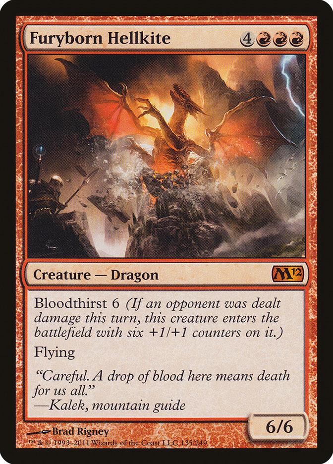 Furyborn Hellkite 135 (Magic 2012 (M12))  - Foil | Good Games Adelaide SA