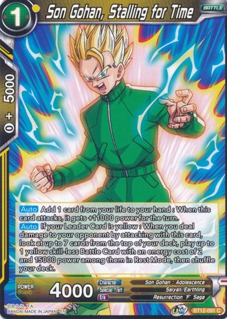 Son Gohan, Stalling for Time [BT12-091] | Good Games Adelaide SA
