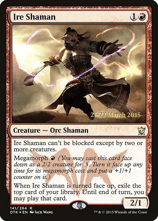 Ire Shaman [Dragons of Tarkir Promos] | Good Games Adelaide SA