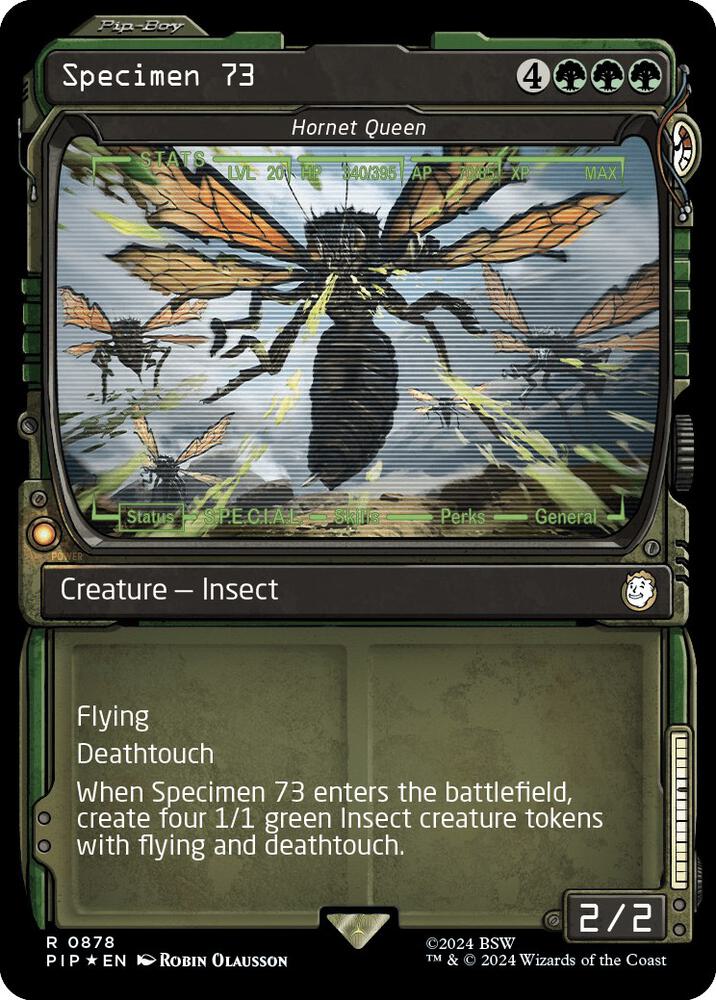 Specimen 73 Hornet Queen Showcase Surge Foil 878 (Universes Beyond: Fallout)  - Foil | Good Games Adelaide SA