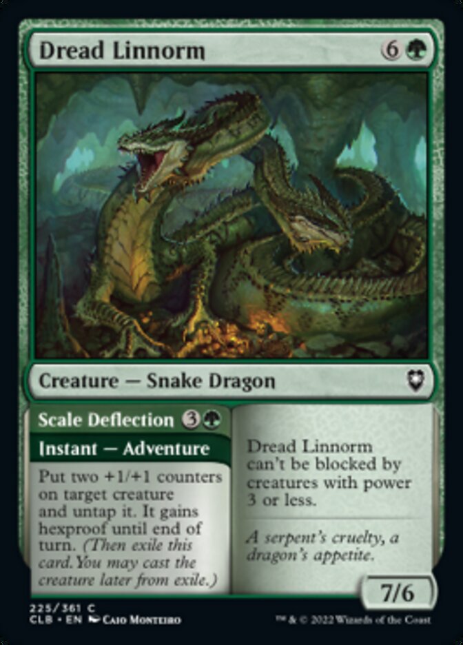 Dread Linnorm // Scale Deflection [Commander Legends: Battle for Baldur's Gate] | Good Games Adelaide SA