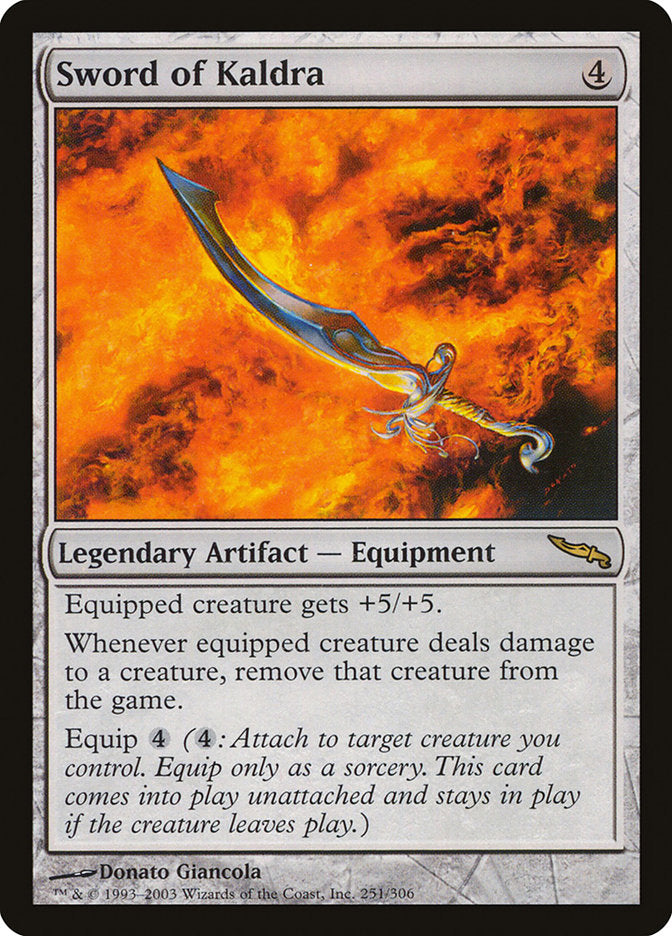 Sword of Kaldra [Mirrodin] | Good Games Adelaide SA