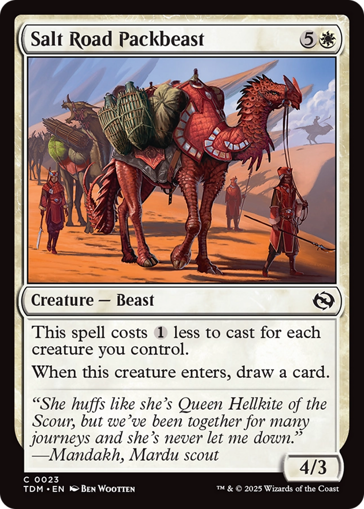 Salt Road Packbeast [Tarkir: Dragonstorm] | Good Games Adelaide SA