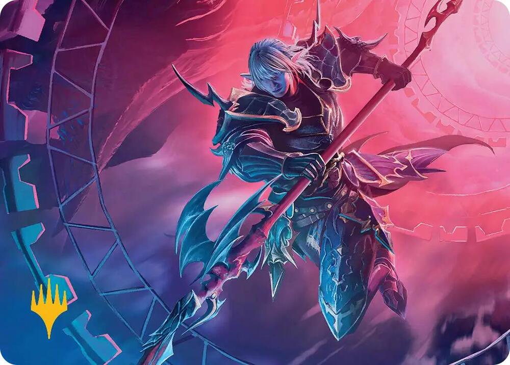 Estinien Varlineau Art Card Gold Stamped Planeswalker Symbol 28 (Art Series: FINAL FANTASY)  | Good Games Adelaide SA