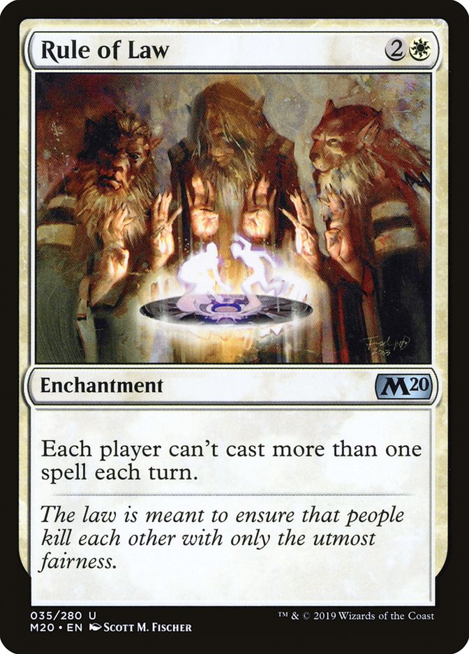 Rule of Law 35 (Core Set 2020)  - Foil | Good Games Adelaide SA
