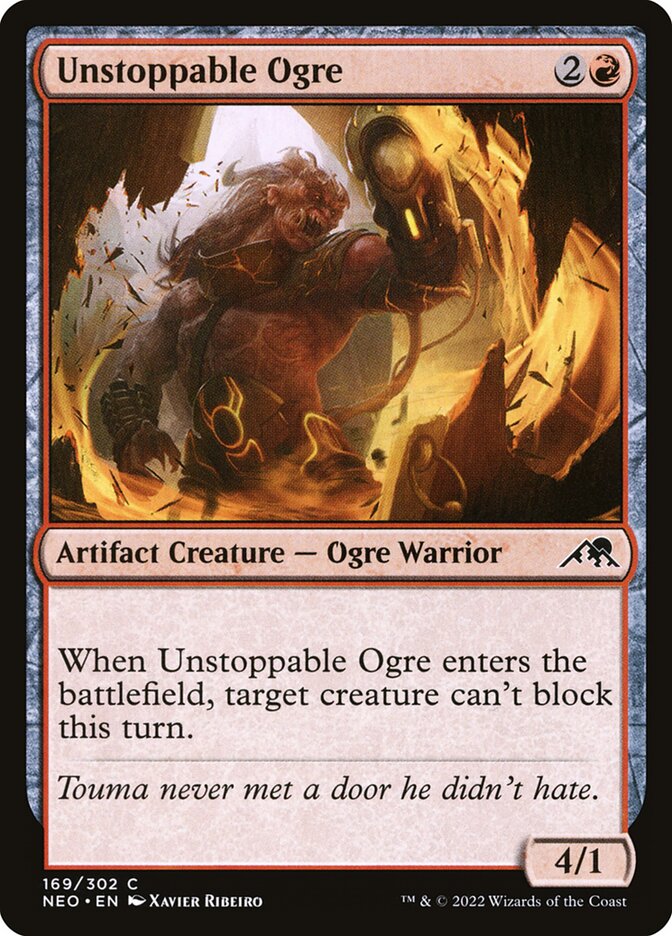 Unstoppable Ogre 169 (Kamigawa: Neon Dynasty)  - Foil | Good Games Adelaide SA