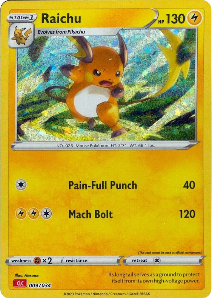 Raichu 009/034 (Trading Card Game Classic)  - Holofoil | Good Games Adelaide SA