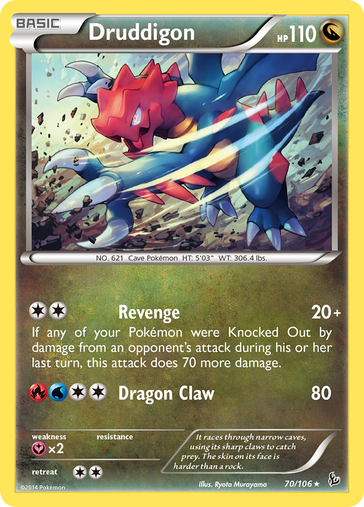 Druddigon (70/106) [XY: Flashfire] | Good Games Adelaide SA