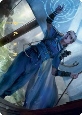 Inga Rune Eyes Art Card Gold Stamped Signature 16 (Art Series: Kaldheim)  | Good Games Adelaide SA