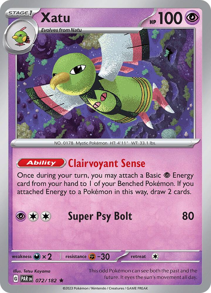 Xatu 072/182 (SV04: Paradox Rift)  - Reverse Holofoil | Good Games Adelaide SA