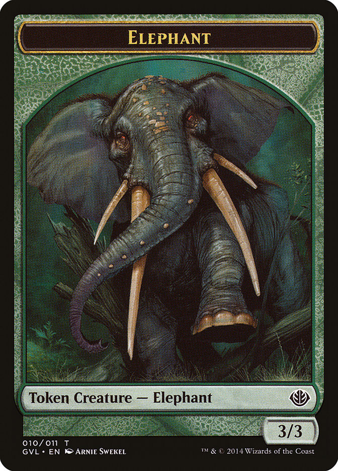 Elephant Token (Garruk vs. Liliana) [Duel Decks Anthology Tokens] | Good Games Adelaide SA