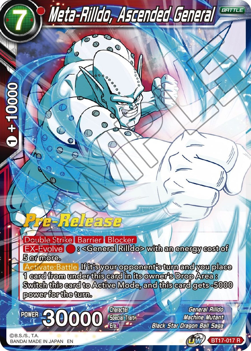 Meta-Rilldo, Ascended General (BT17-017) [Ultimate Squad Prerelease Promos] | Good Games Adelaide SA
