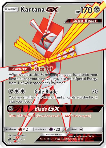 Kartana GX Full Art 106/111 (SM - Crimson Invasion)  - Holofoil | Good Games Adelaide SA