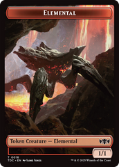 Elemental (0016) // Gold Double-Sided Token [Tarkir: Dragonstorm Commander Tokens] | Good Games Adelaide SA