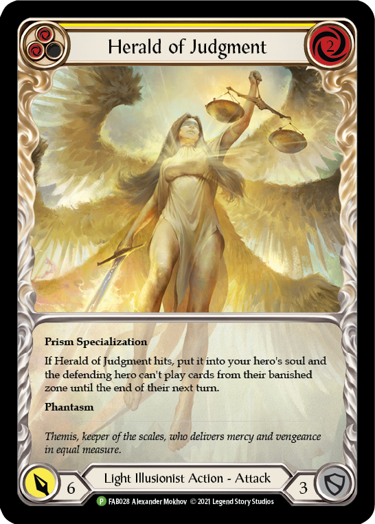 Herald of Judgment [FAB028] (Promo)  Rainbow Foil | Good Games Adelaide SA