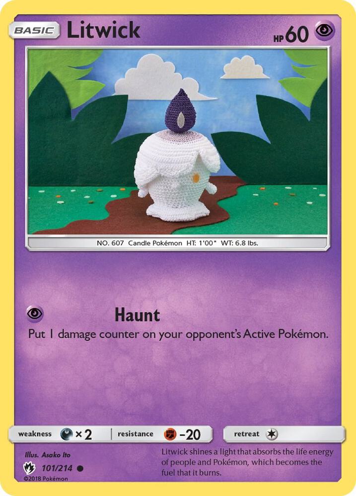 Litwick 101/214 (SM - Lost Thunder)  | Good Games Adelaide SA