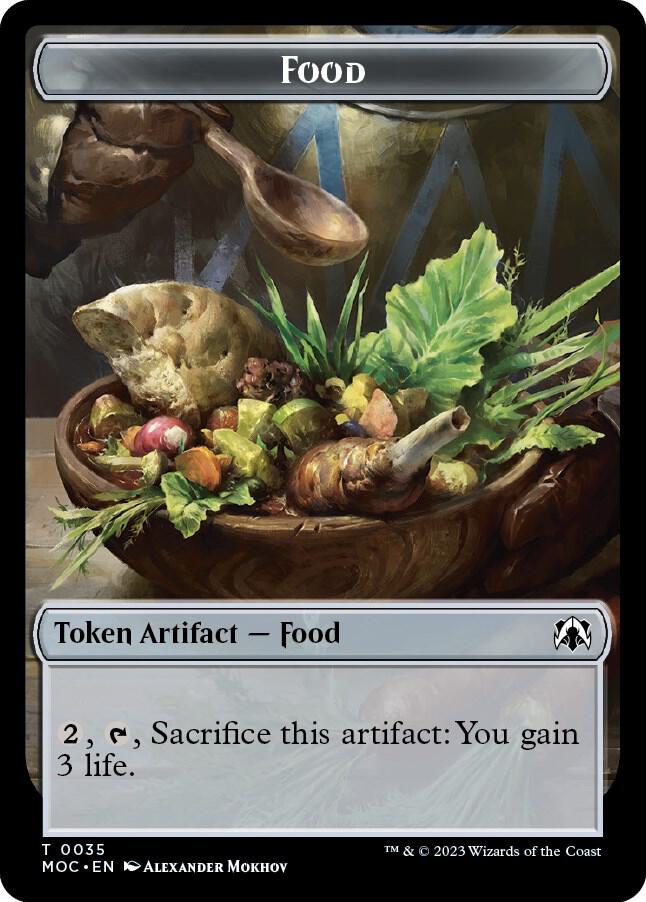 Food Replicated Ring Double sided Token 35 // 41 (Commander: March of the Machine)  | Good Games Adelaide SA