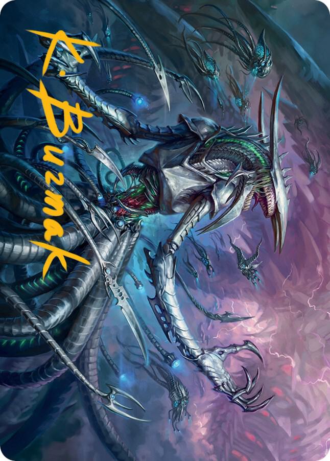 Jin Gitaxias Art Card Gold Stamped Signature 13 (Art Series: March of the Machine)  | Good Games Adelaide SA