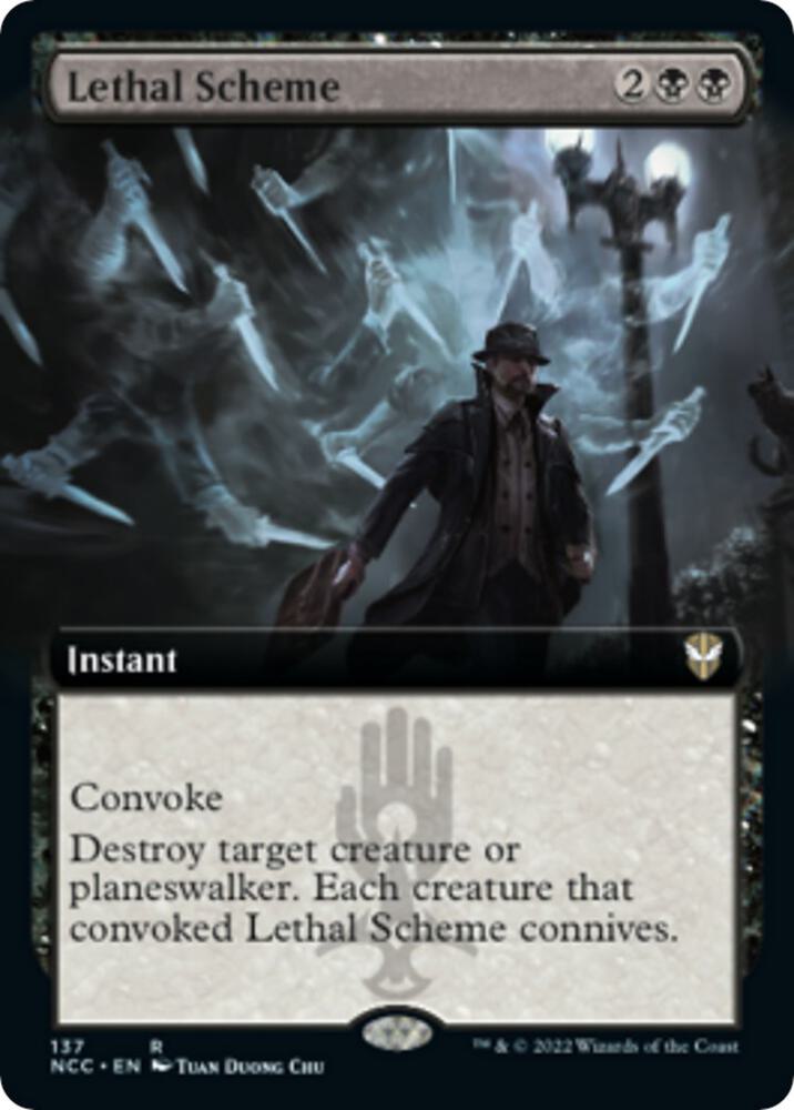 Lethal Scheme Extended Art 137 (Commander: Streets of New Capenna)  | Good Games Adelaide SA