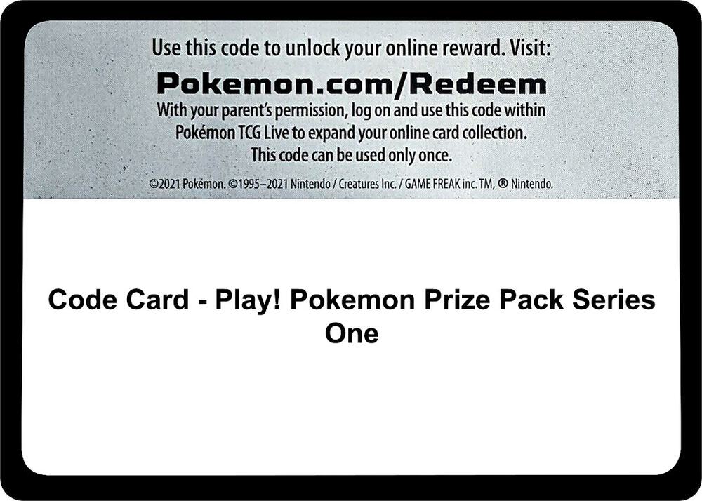 Code Card Play Pokemon Prize Pack Series One  (Prize Pack Series Cards)  | Good Games Adelaide SA