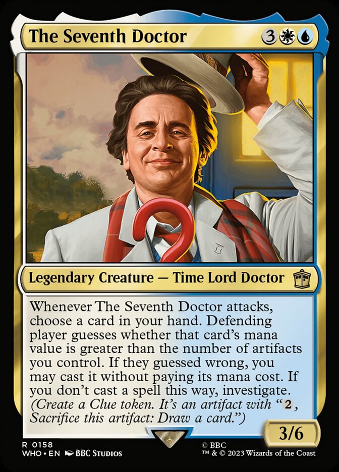 The Seventh Doctor 158 (Universes Beyond: Doctor Who)  - Foil | Good Games Adelaide SA