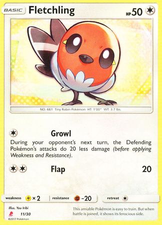 Fletchling (11/30) [Sun & Moon: Trainer Kit - Lycanroc] | Good Games Adelaide SA