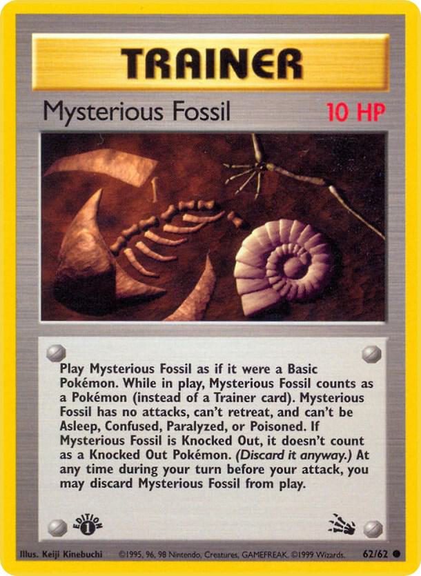 Mysterious Fossil 62/62 (Fossil)  - 1st Edition | Good Games Adelaide SA
