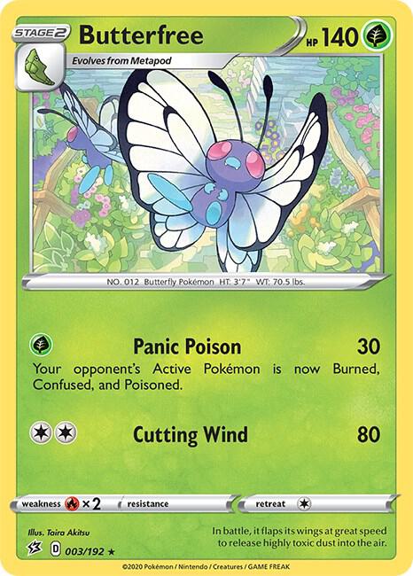Butterfree 003/192 (SWSH02: Rebel Clash)  | Good Games Adelaide SA