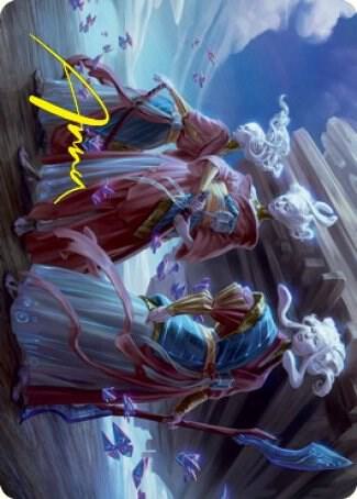 Guardians of Oboro Art Card Gold Stamped Signature 30 (Art Series: Kamigawa: Neon Dynasty)  | Good Games Adelaide SA