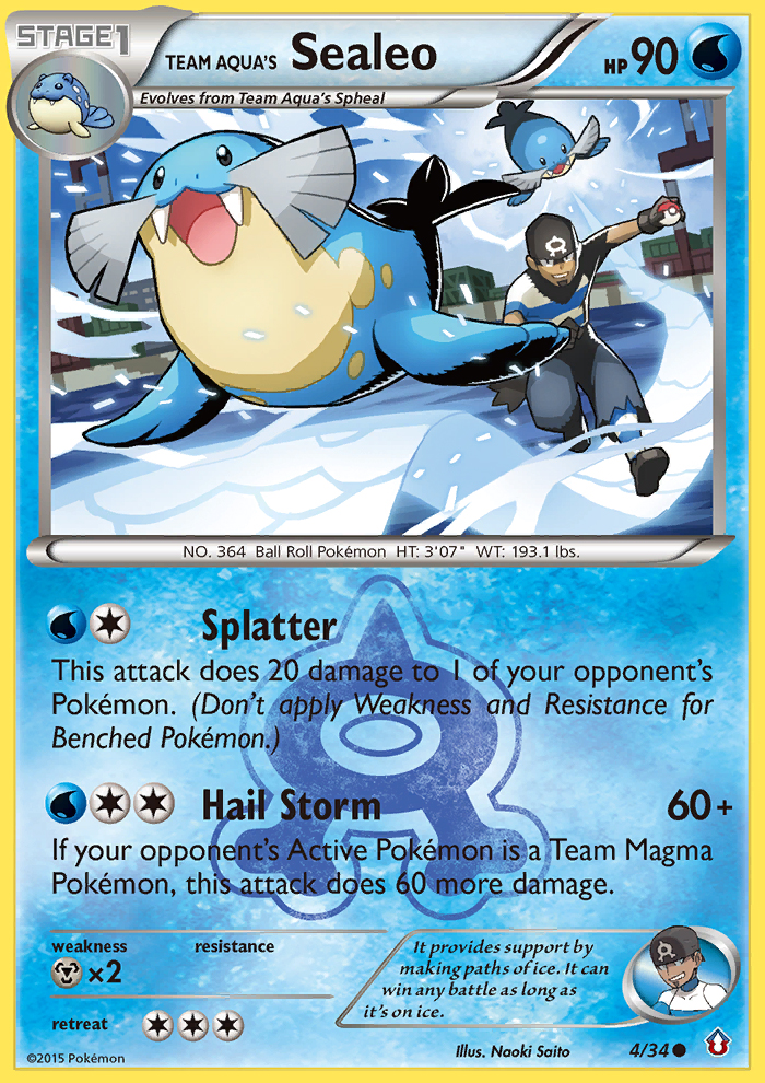 Team Aqua's Sealeo (4/34) [XY: Double Crisis] | Good Games Adelaide SA