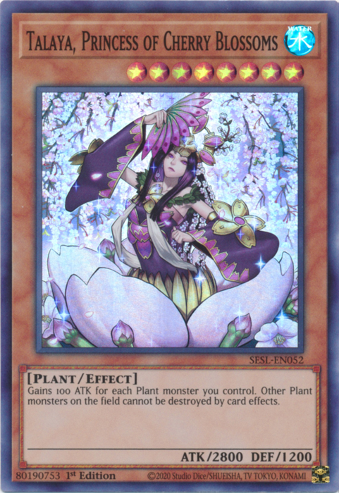 Talaya, Princess of Cherry Blossoms [SESL-EN052] Super Rare | Good Games Adelaide SA