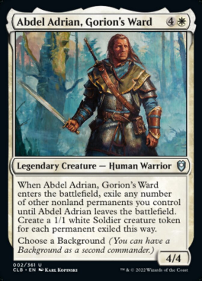 Abdel Adrian, Gorion's Ward [Commander Legends: Battle for Baldur's Gate] | Good Games Adelaide SA