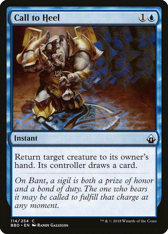 Call to Heel 114 (Battlebond)  - Foil | Good Games Adelaide SA