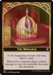 The Monarch // Golem Double-Sided Token [Phyrexia: All Will Be One Commander Tokens] | Good Games Adelaide SA
