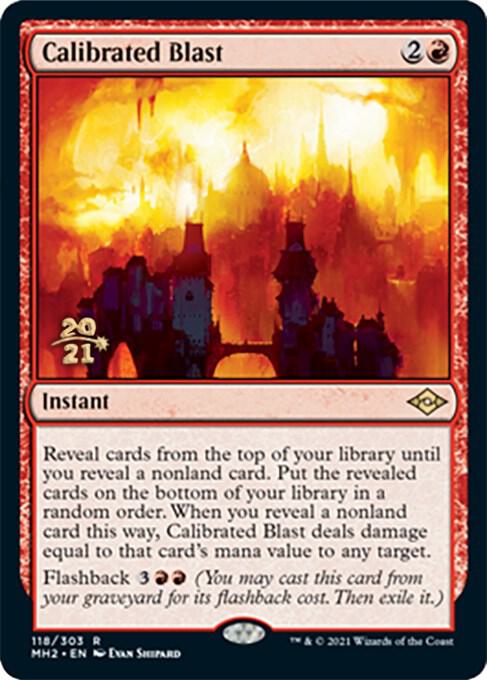 Calibrated Blast 118 (Prerelease Cards)  - Foil | Good Games Adelaide SA
