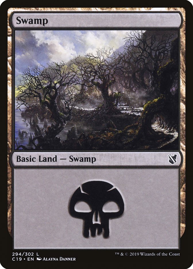 Swamp (294) [Commander 2019] | Good Games Adelaide SA