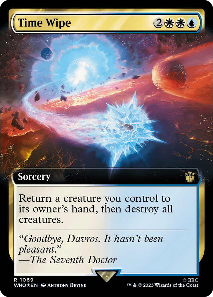 Time Wipe (Extended Art) (Surge Foil) [Doctor Who] | Good Games Adelaide SA
