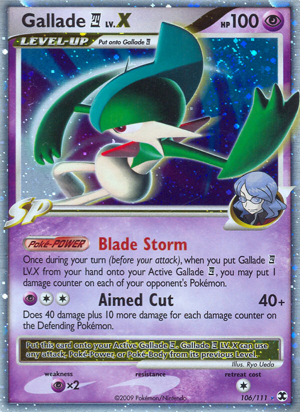 Gallade LV.X (106/111) [Platinum: Rising Rivals] | Good Games Adelaide SA