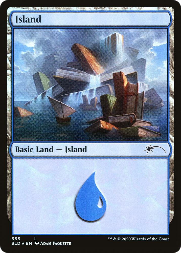 Island 555 555 (Secret Lair Drop Series)  - Foil | Good Games Adelaide SA
