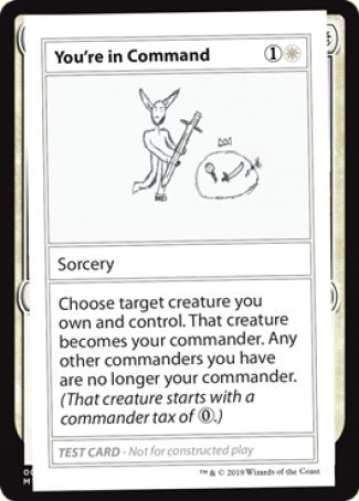 You're in Command (2021 Edition) [Mystery Booster Playtest Cards] | Good Games Adelaide SA