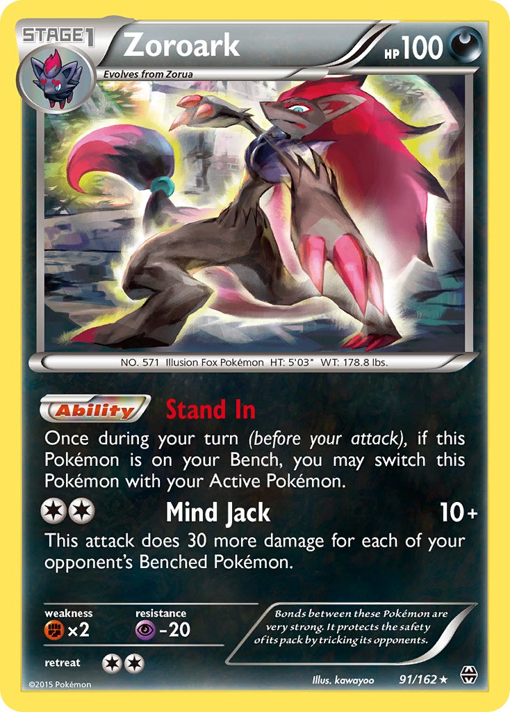 Zoroark (91/162) (Theme Deck Exclusive) [XY: BREAKthrough] | Good Games Adelaide SA