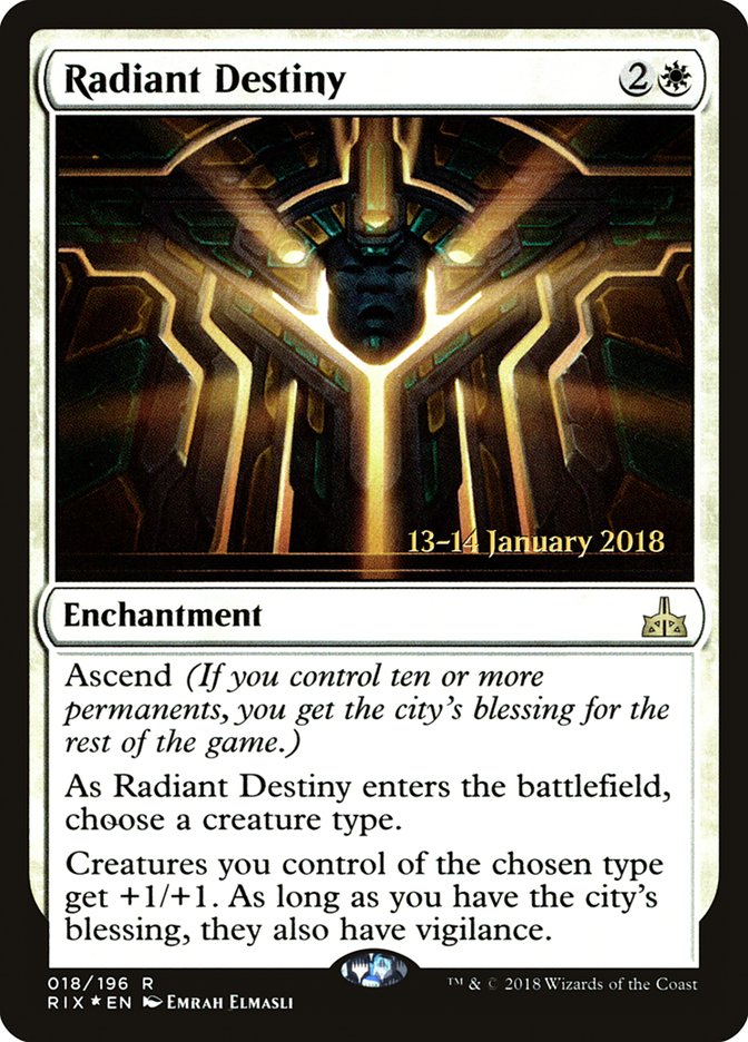 Radiant Destiny [Rivals of Ixalan Promos] | Good Games Adelaide SA