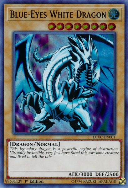 Blue-Eyes White Dragon (Version 1) [LCKC-EN001] Ultra Rare | Good Games Adelaide SA