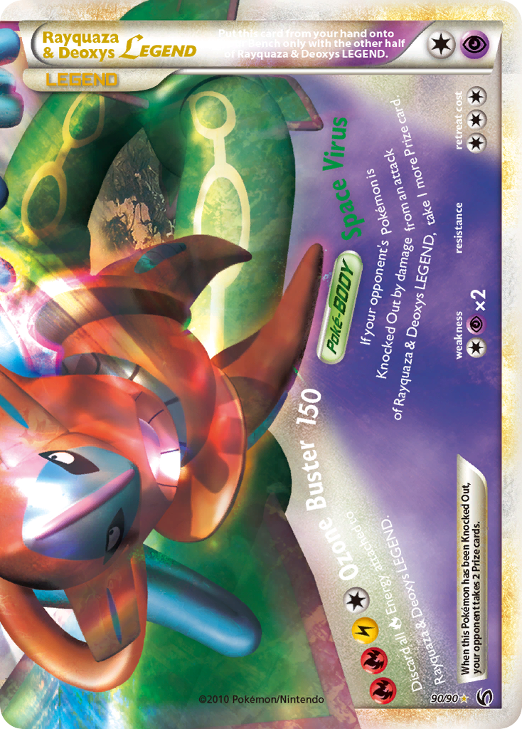 Rayquaza & Deoxys LEGEND (90/90) [HeartGold & SoulSilver: Undaunted] | Good Games Adelaide SA