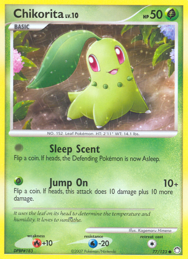 Chikorita (77/123) [Diamond & Pearl: Mysterious Treasures] | Good Games Adelaide SA