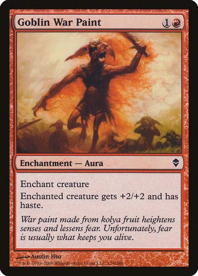 Goblin War Paint 129 (Zendikar)  - Foil | Good Games Adelaide SA