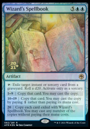 Wizard's Spellbook [Dungeons & Dragons: Adventures in the Forgotten Realms Prerelease Promos] | Good Games Adelaide SA