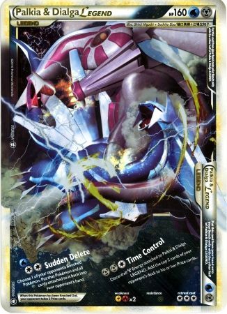 Palkia & Dialga LEGEND (101/102) (Jumbo Card) [HeartGold & SoulSilver: Triumphant] | Good Games Adelaide SA