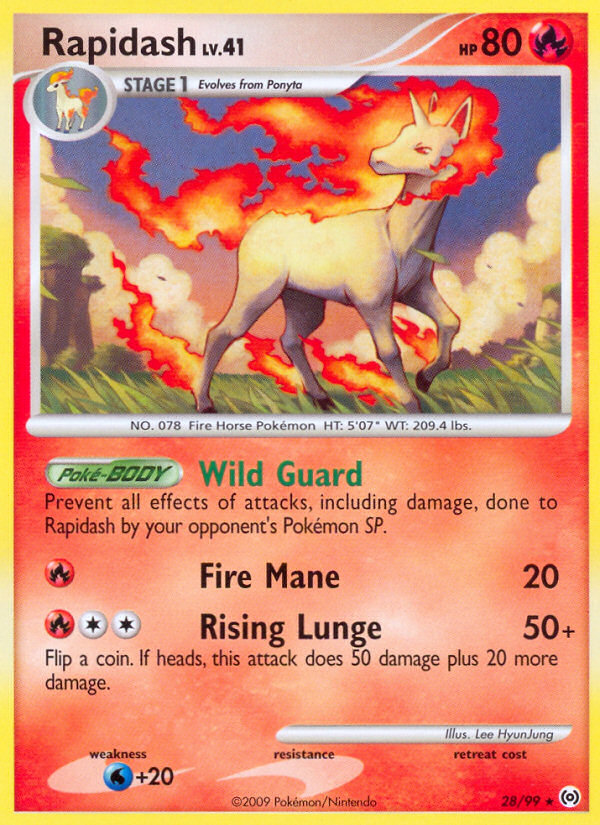 Rapidash (28/99) [Platinum: Arceus] | Good Games Adelaide SA