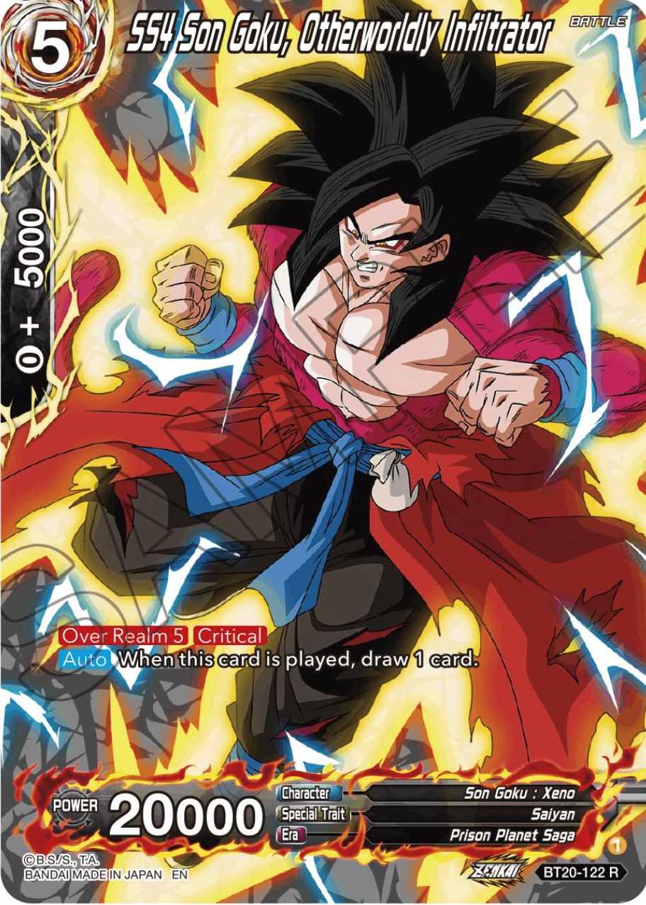SS4 Son Goku, Otherworldly Infiltrator (Silver Foil) (BT20-122) [Power Absorbed] | Good Games Adelaide SA